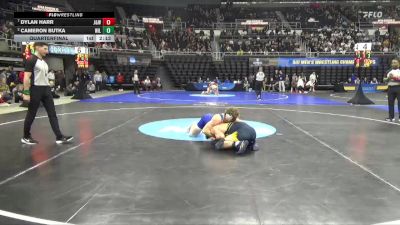 197 lbs Quarterfinal - Dylan Harr, JWU (Providence) vs Cameron Butka, Wilkes