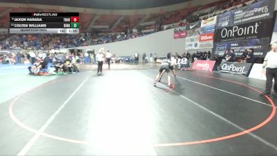 5A Boys 138 lbs Quarterfinal - Jaxon Harada, Thurston Boys vs Colten Williams, Bend Boys