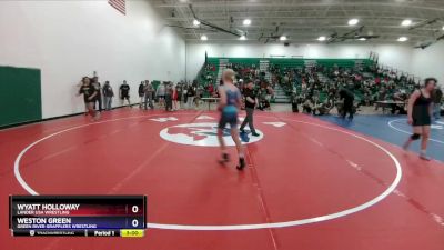 126 lbs Cons. Semi - Wyatt Holloway, Lander USA Wrestling vs Weston Green, Green River Grapplers Wrestling