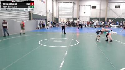 100 lbs Quarterfinal - Toby Skoglund, SBL Warriors vs Colin Simmons, Republic Co Wrestling Club