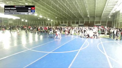 92 lbs Cons. Round 2 - Oliver Wight, Northside Wrestling Club vs Beau Phillips, Morgan Wrestling Club
