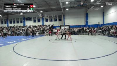 107 lbs Quarterfinal - Hailey Lewis, Silver Lake vs Andrea Carvalho, Lowell