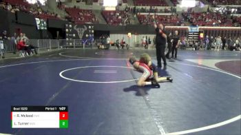 88 lbs Champ. Round 2 - Riley Mcleod, Conrad Wrestling Club vs Logan Turner, ROUNDUP WRESTLING CLUB