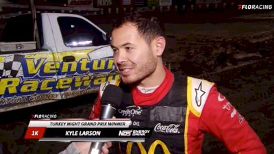 Hear From Kyle Larson After His Win At Turkey Night