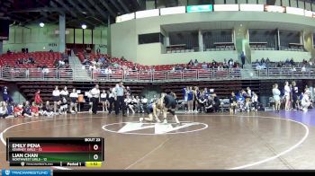 120 lbs Round 6 (8 Team) - Lian Chan, Northwest Girls vs Emily Pena, Kearney Girls