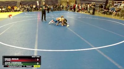80 lbs Cons. Round 1 - Gavin Anderson, UNC (United North Central) vs Israel Redlin, St. James