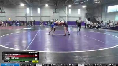 184 lbs 7th Place Match - Isaiah Mitchell, Luther vs Joseph Pasquesi, Cornell College