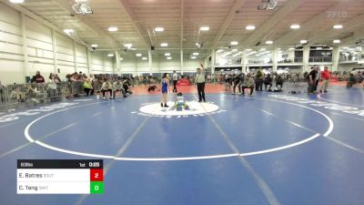 63 lbs Consi Of 8 #2 - Eli Batres, Southside WC vs Christian Tang, Smitty's Wrestling Barn