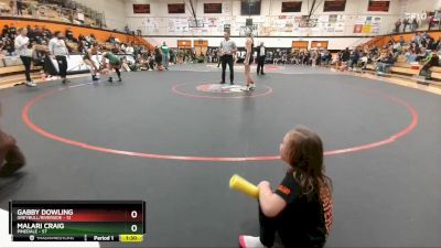 140B Round 5 - Malari Craig, Pinedale vs Gabby Dowling, Greybull/Riverside