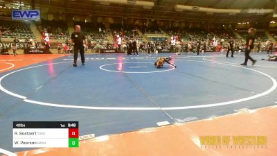 40 lbs 3rd Place - Rhett Soetaert, Tonganoxie Wrestling Club vs Waylon Pearson, Barnsdall Youth Wrestling