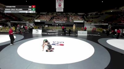 88 lbs Quarters - Ethan Poe, Reign Wrestling Club vs Jonah Cruz Villamil, Poway Wrestling