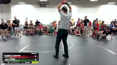 72 lbs Round 1 (6 Team) - Everett Mancini, North County vs Jack Niebel, Moser`s Mat Monsters