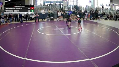 50 lbs Round 1 - Frances Cogar, Spartan Mat Club vs Emma Rose Bustos, Nolf Wrestling Academy