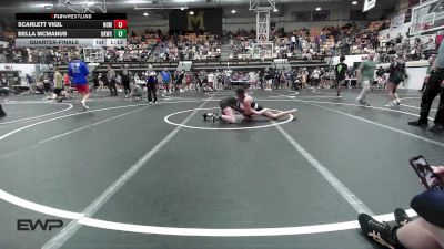 110 lbs Quarterfinal - Scarlett Vigil, Team Nomad vs Bella Mcmanus, Henryetta Knights Wrestling Club
