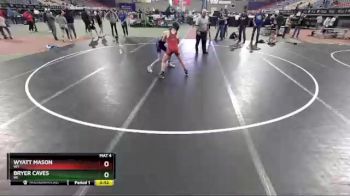 90-91 lbs Round 3 - Wyatt Mason, WY vs Bryer Caves, WI