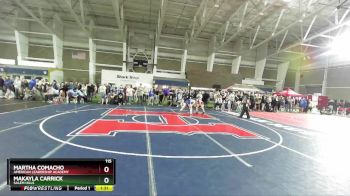 115 lbs Champ. Round 2 - Makayla Carrick, Salem Hills vs Martha Comacho, American Leadership Academy