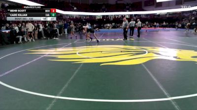 132 lbs Cons. Round 5 - Behr Scott, Mountain View vs Cade Killian, Eagle