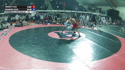 195 lbs Jorden Tyler, Idaho HS Boys 2 vs Brandon Cook, Oregon 1 HS Boys