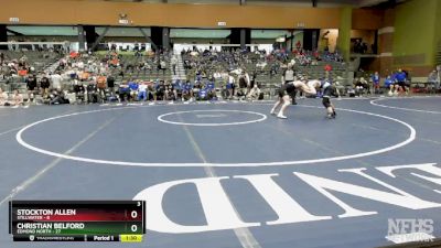 126 lbs Semifinals (8 Team) - Christian Belford, EDMOND NORTH vs Stockton Allen, STILLWATER