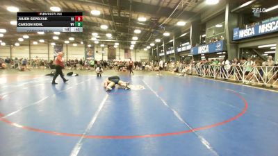 170 lbs Consi Of 32 #1 - Julien Sepelyak, PA vs Carson Kohl, WV