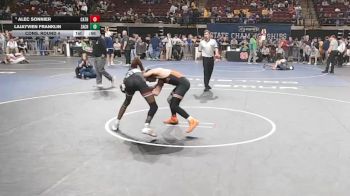 D 1 132 lbs Cons. Round 4 - Alec Sonnier, Catholic - B.R. vs LaJayvien Franklin, Zachary