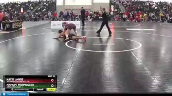 143 lbs Semis & Wb - Katie Lange, Augsburg University vs Nahomi Marmolejo, Adrian College