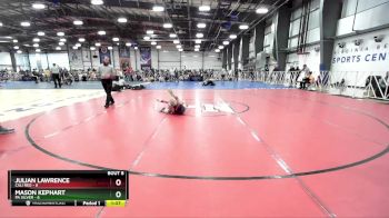 64 lbs Rd# 5- 3:45pm Friday Final Pool - Julian Lawrence, Cali Red vs Mason Kephart, PA Silver