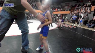 46 lbs Quarterfinal - Kanyon Moran, Chickasha Youth Wrestling vs Johnny Elswick, Newcastle Youth Wrestling