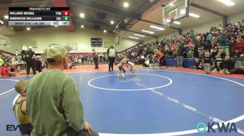 46 lbs Semifinal - Roland Beisel, Team Tulsa Wrestling Club vs Emerson Williams, Collinsville Cardinal Youth Wrestling