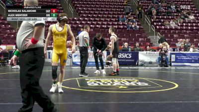127 lbs Consi 3 - Nicholas Salamone, Easton Area vs Alex Mentzer, Boiling Springs