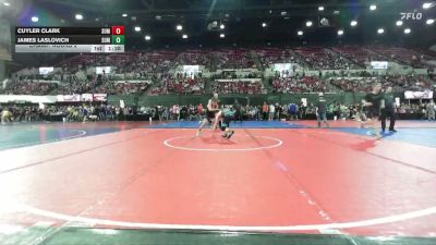 109 lbs Champ. Round 2 - James Laslovich, Summit Wrestling Club vs Cuyler Clark, Team Champs