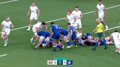 Ulster Rugby Winger Jacob Stockdale Scores A Long Range Intercept Try vs Leinster Rugby