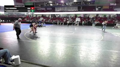 165 lbs Champ. Round 2 - Connor Hauff, Meridian vs Kai Herrera, Kuna