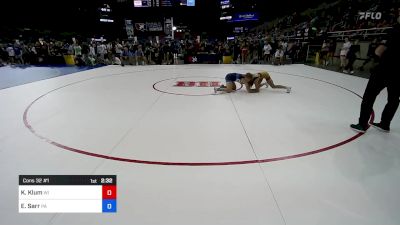 110 lbs Cons 32 #1 - Kylie Klum, WI vs Emily Sarr, PA