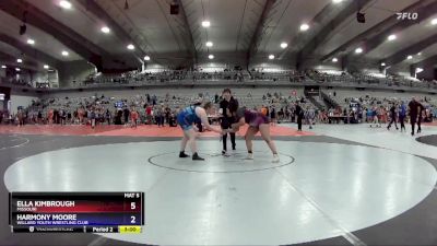 190 lbs Quarterfinal - Ella Kimbrough, Missouri vs Harmony Moore, Willard Youth Wrestling Club