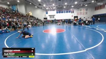 105 lbs 1st Place Match - Ellie Bouzis, Campbell County vs Josephine Werner, Chadron Girls