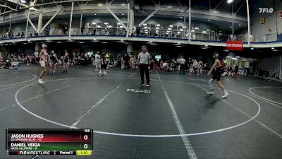 105 lbs Round 2 (8 Team) - Jason Hughes, U2 Uprising Blue vs Daniel Veiga, AACO Allstars