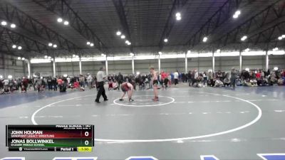 147 lbs Champ. Round 1 - John Holman, Sandpoint Legacy Wrestling vs Jonas Bollwinkel, O`Leary Middle School