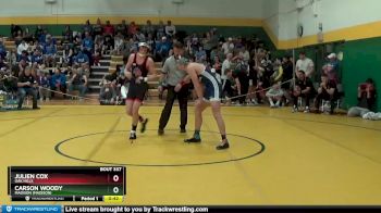 132 lbs Cons. Round 2 - Carson Woody, Madison (Madison) vs Julien Cox, OAK HILLS