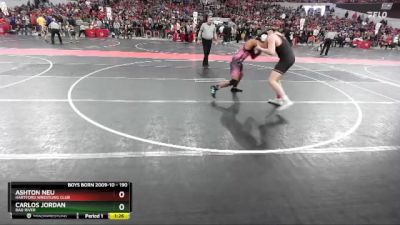 190 lbs Champ. Round 2 - Carlos Jordan, Bad River vs Ashton Neu, Hartford Wrestling Club