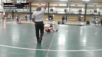 133 lbs 3rd Place - Drew Heethuis, Princeton vs Brendan Ferretti, Navy