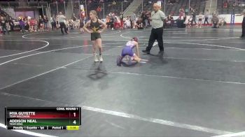 80 lbs Cons. Round 1 - Mya Guyette, Team Wisconsin vs Addison Neal, Team Iowa