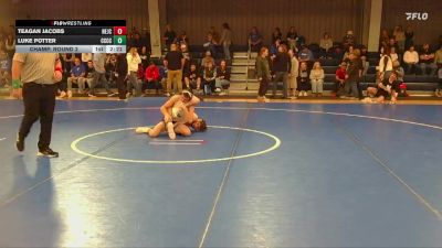 133 lbs Champ. Round 2 - Teagan Jacobs, Northeastern Junior College vs Luke Potter, Cloud County Community College