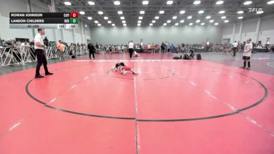 60 lbs Rr Rnd 1 - Rowan Johnson, Capital City Wrestling Club - EL vs Landon Childers, Indiana Outlaws Red - EL