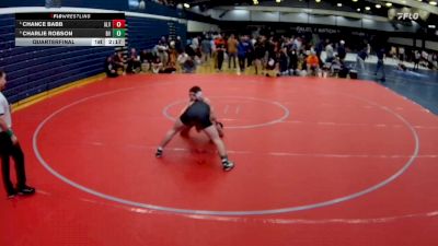 149 lbs Quarterfinal - Charlie Robson, Delaware Valley vs Chance Babb, Alvernia University