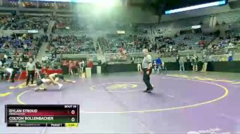 132 lbs Champ. Round 1 - Dylan Stroud, Manchester vs Colton Bollenbacher, South Adams