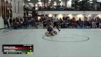 184 lbs Cons. Round 1 - Aidan Gassell, Case Western Reserve University vs Gavin Layman, Ohio Northern University