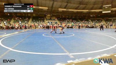 105 lbs Rr Rnd 4 - Connelly Bergmann, Grove Takedown Club vs Mia Ortega, Tulsa Blue T Panthers