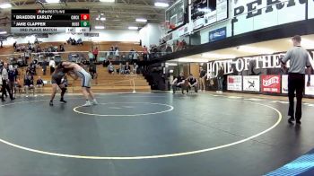 285 lbs 3rd Place Match - Jake Clapper, Hudson vs Braeden Earley, Canton McKinley