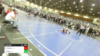 123 lbs Rr Rnd 1 - Lanna Reel, Ramona Dawg Pound vs Kailaya Philpot, Gladiator Wrestling